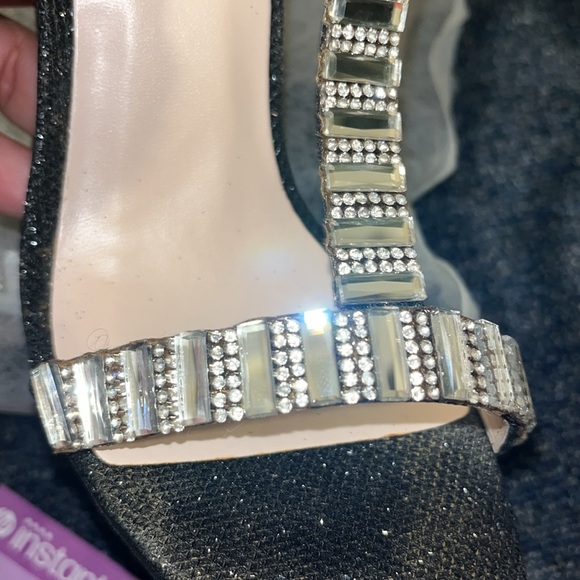 Celeste High heel Glitter Stones Embroidered Size 9 - Picture 8 of 10